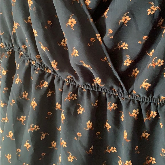 Blue floral 3/4 sleeve summer dress Large - Picture 5 of 5